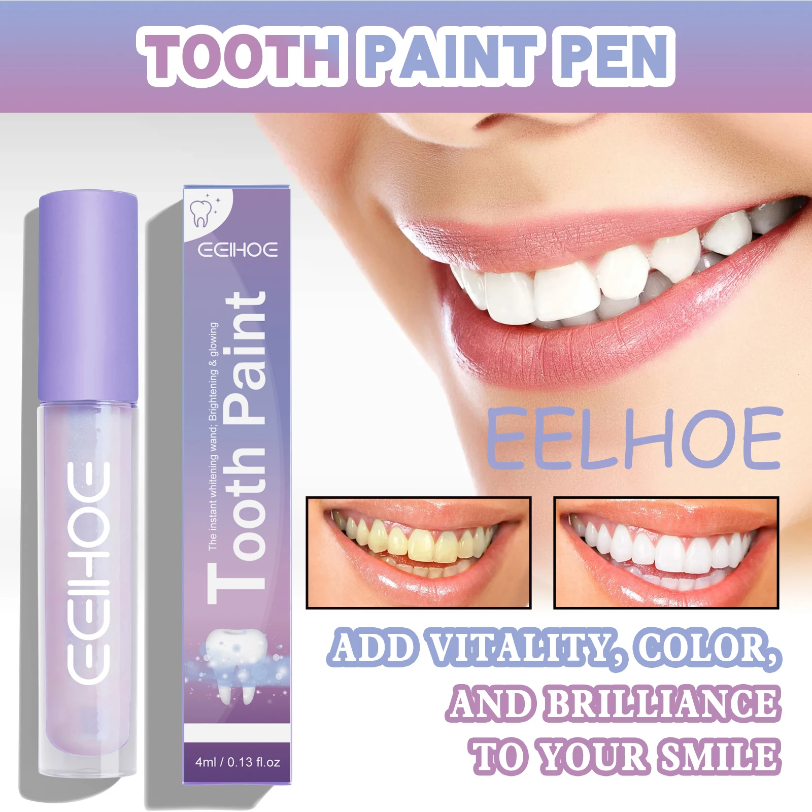 EELHOE Whitening Teeth Pen Remove Tea Coffee Stains Oral Cleaning Reduce Yellow Stains Eliminate Bad Breath Teeth Cleaning Pen
EELHOE Whitening Teeth Pen Remove Tea Coffee Stains Oral Cleaning Reduce Yellow Stains Eliminate Bad Breath Teeth Cleaning Pen