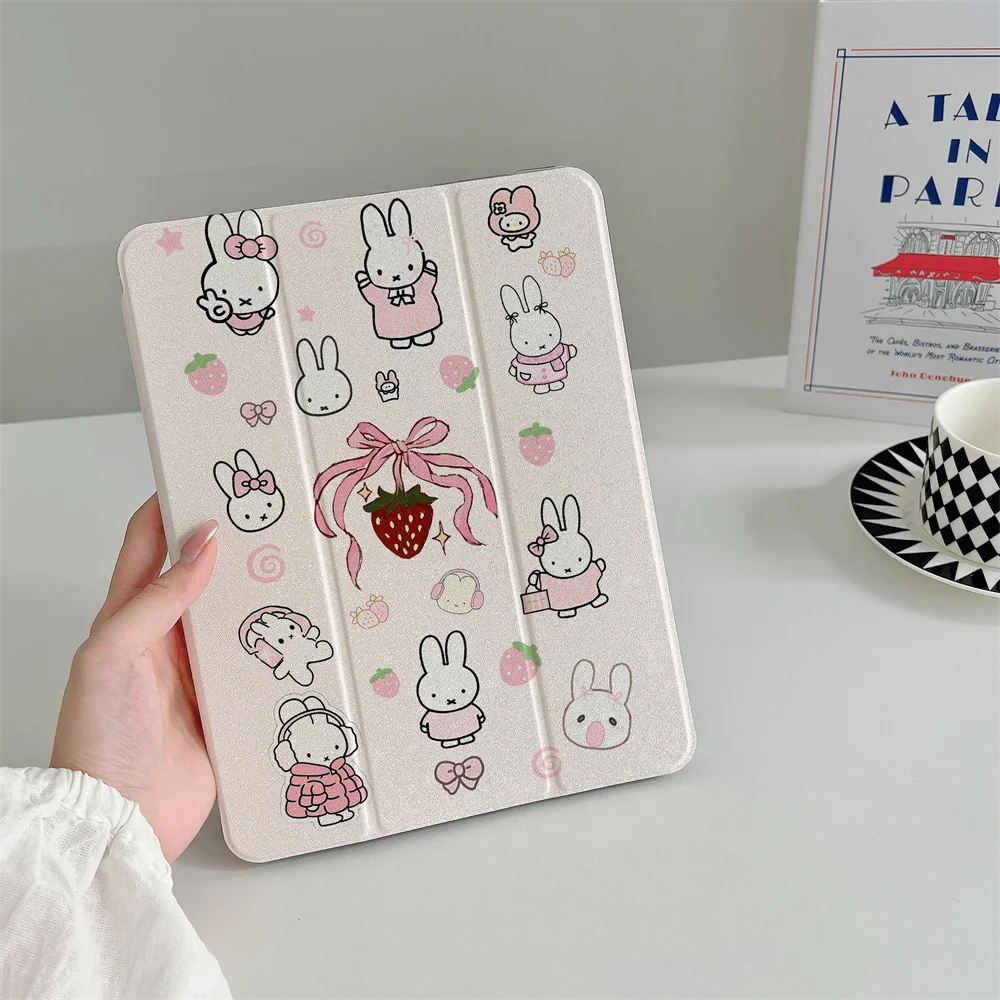 Strawberry Bow Miffy Rabbit Suitable for iPad A16 2024 11 inch 2025 Air 5/4 10.9-inch iPad 10 9.7 10.2/10.5 Mini 6/5, with pen s
Strawberry Bow Miffy Rabbit Suitable for iPad A16 2024 11 inch 2025 Air 5/4 10.9-inch iPad 10 9.7 10.2/10.5 Mini 6/5, with pen s