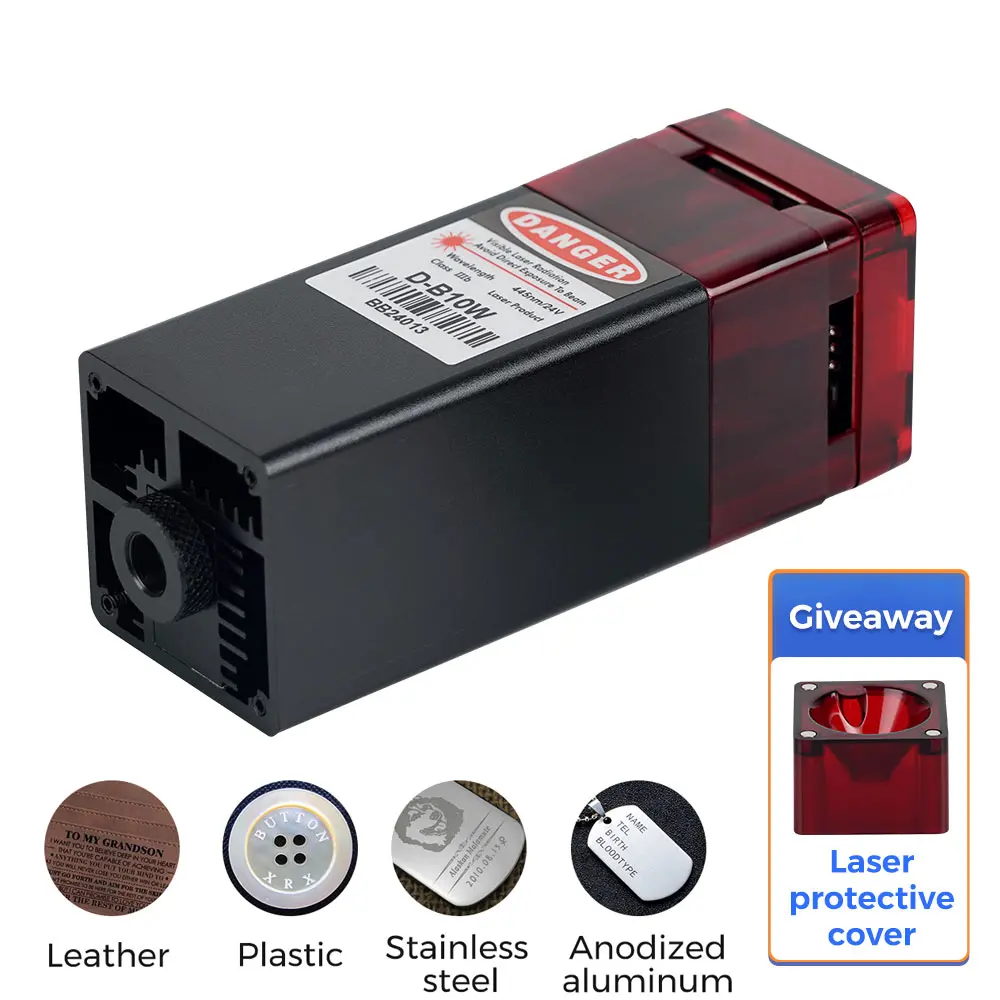 24V80W Laser Module Laser Head With Protective Cover Continuous Laser High Precision Cut for CNC Parts Laser Engraving Machine
24V80W Laser Module Laser Head With Protective Cover Continuous Laser High Precision Cut for CNC Parts Laser Engraving Machine