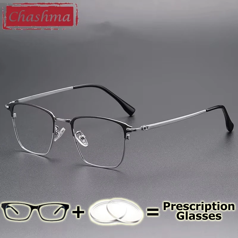 Chashma Prescription Glasses Men Titanium Alloy Myopia Optical Recipe Lenses Progressive Multifocal for Female Spectacles Frames
Chashma Prescription Glasses Men Titanium Alloy Myopia Optical Recipe Lenses Progressive Multifocal for Female Spectacles Frames