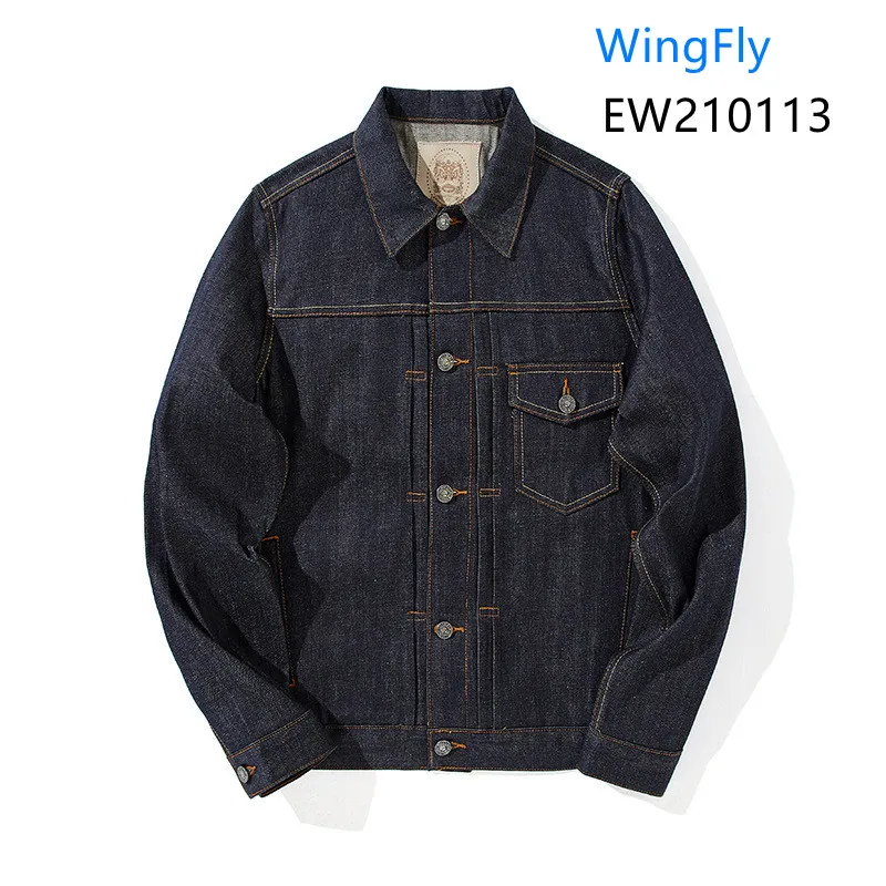 Selvedge Denim Jacket Raw Selvedge Denim Trucker Jacket Red Selvedge Jeans Clothes Japanese Retro Overalls Cowboy Coat EW210113
Selvedge Denim Jacket Raw Selvedge Denim Trucker Jacket Red Selvedge Jeans Clothes Japanese Retro Overalls Cowboy Coat EW210113