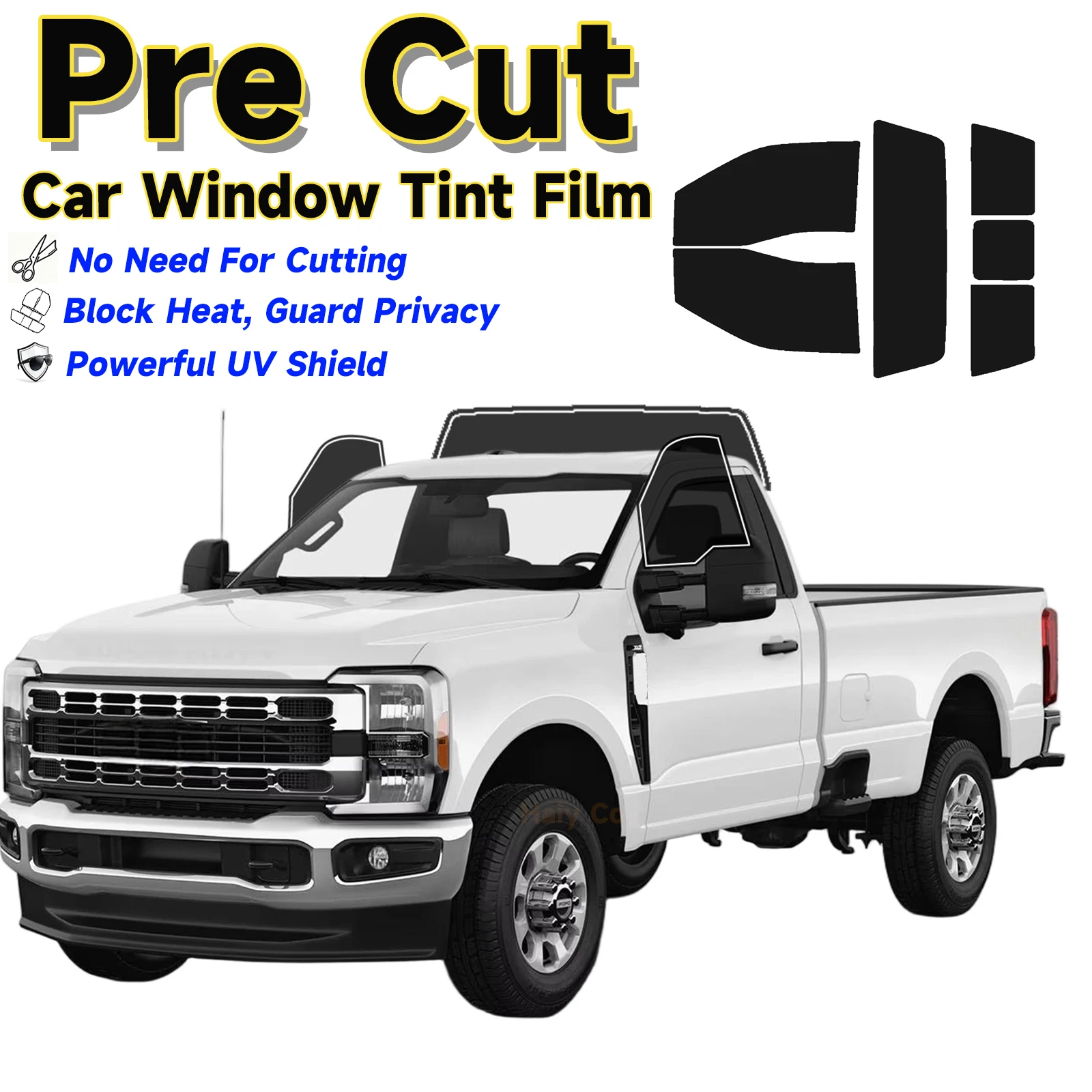Precut Window Tint Car for Ford F250 F350 Regular 2017-2025 Sun Uv Block Heat Rejection 2Ply Window Protector Privacy Film Shade
Precut Window Tint Car for Ford F250 F350 Regular 2017-2025 Sun Uv Block Heat Rejection 2Ply Window Protector Privacy Film Shade
