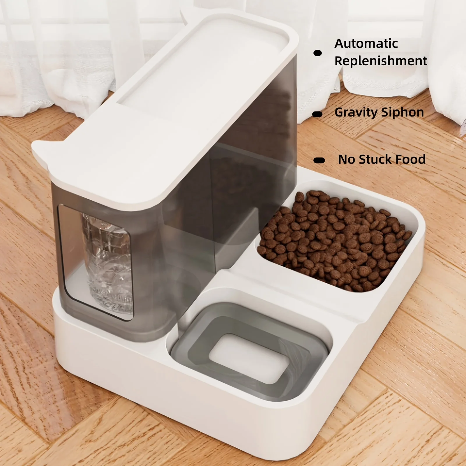 2-in-1 Pet Feeder and Water Dispenser for Dogs and Cats, Gravity-fed Design, Suitable for Small Dogs and Cats
2-in-1 Pet Feeder and Water Dispenser for Dogs and Cats, Gravity-fed Design, Suitable for Small Dogs and Cats