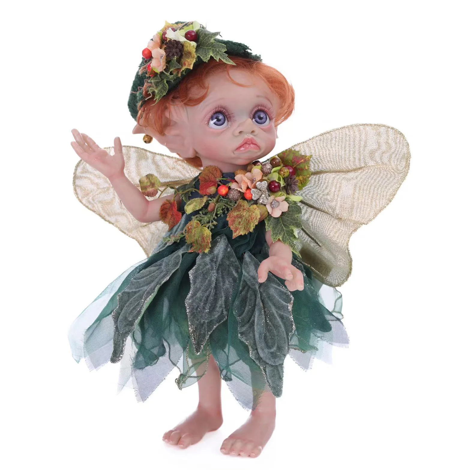 Cloveray 16 inch Fairy Full Body Vinyl Reborn Baby Doll Cute Lifelike Forest Elf Vinyl Doll High Quality Handmade Art Kid Gift
Cloveray 16 inch Fairy Full Body Vinyl Reborn Baby Doll Cute Lifelike Forest Elf Vinyl Doll High Quality Handmade Art Kid Gift
