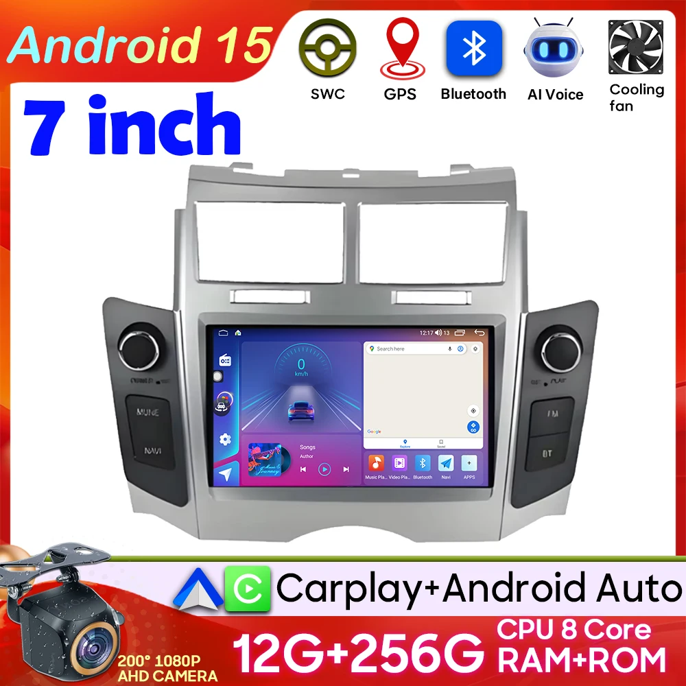 Автомобильное радио Android 15, для Toyota Yaris XP90 Vitz Platz 2005-2012, GPS-навигация, стерео CarPlay, авто, мультимедийный 4G, WIFI плеер BT
Автомобильное радио Android 15, для Toyota Yaris XP90 Vitz Platz 2005-2012, GPS-навигация, стерео CarPlay, авто, мультимедийный 4G, WIFI плеер BT