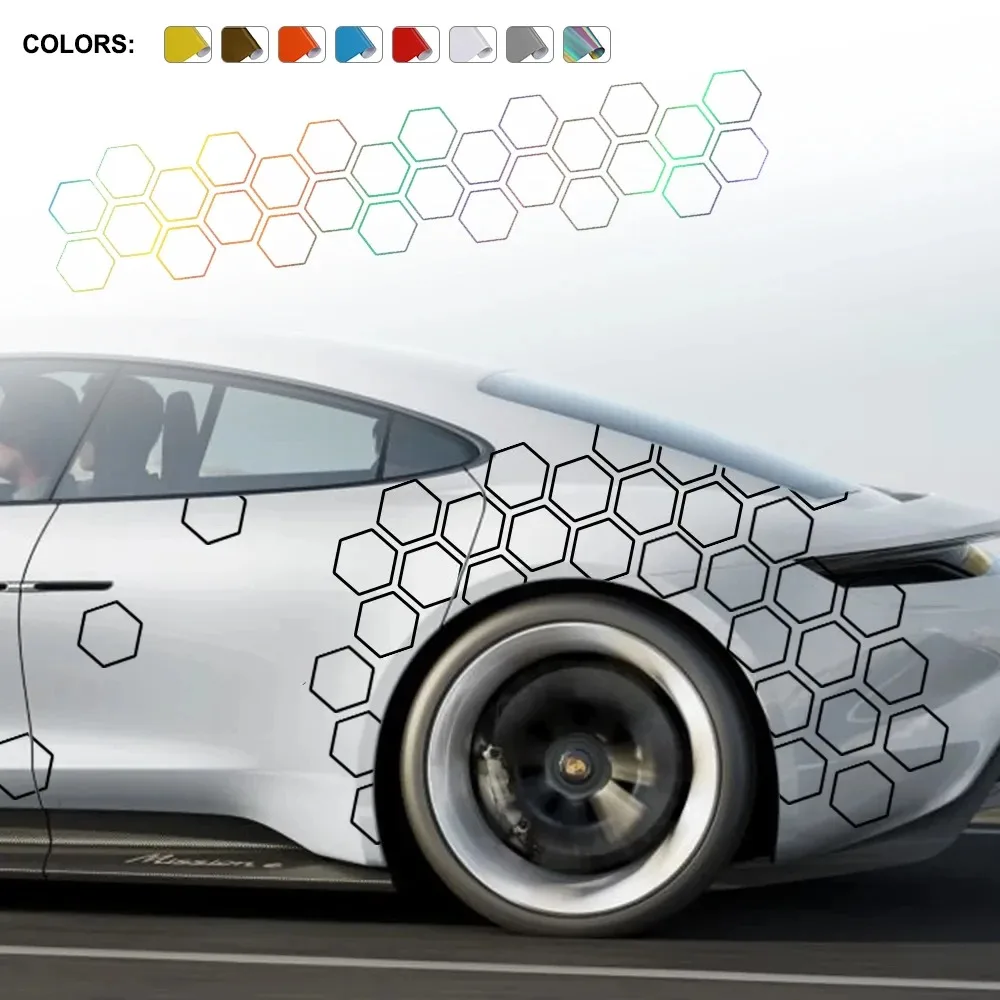 Креативная наклейка на автомобиль в стиле открытой соты, виниловая графика для авто, декоративная наклейка на боковую часть автомобиля для Audi, BMW, Benz, универсальная для всех автомобилей
Креативная наклейка на автомобиль в стиле открытой соты, виниловая графика для авто, декоративная наклейка на боковую часть автомобиля для Audi, BMW, Benz, универсальная для всех автомобилей