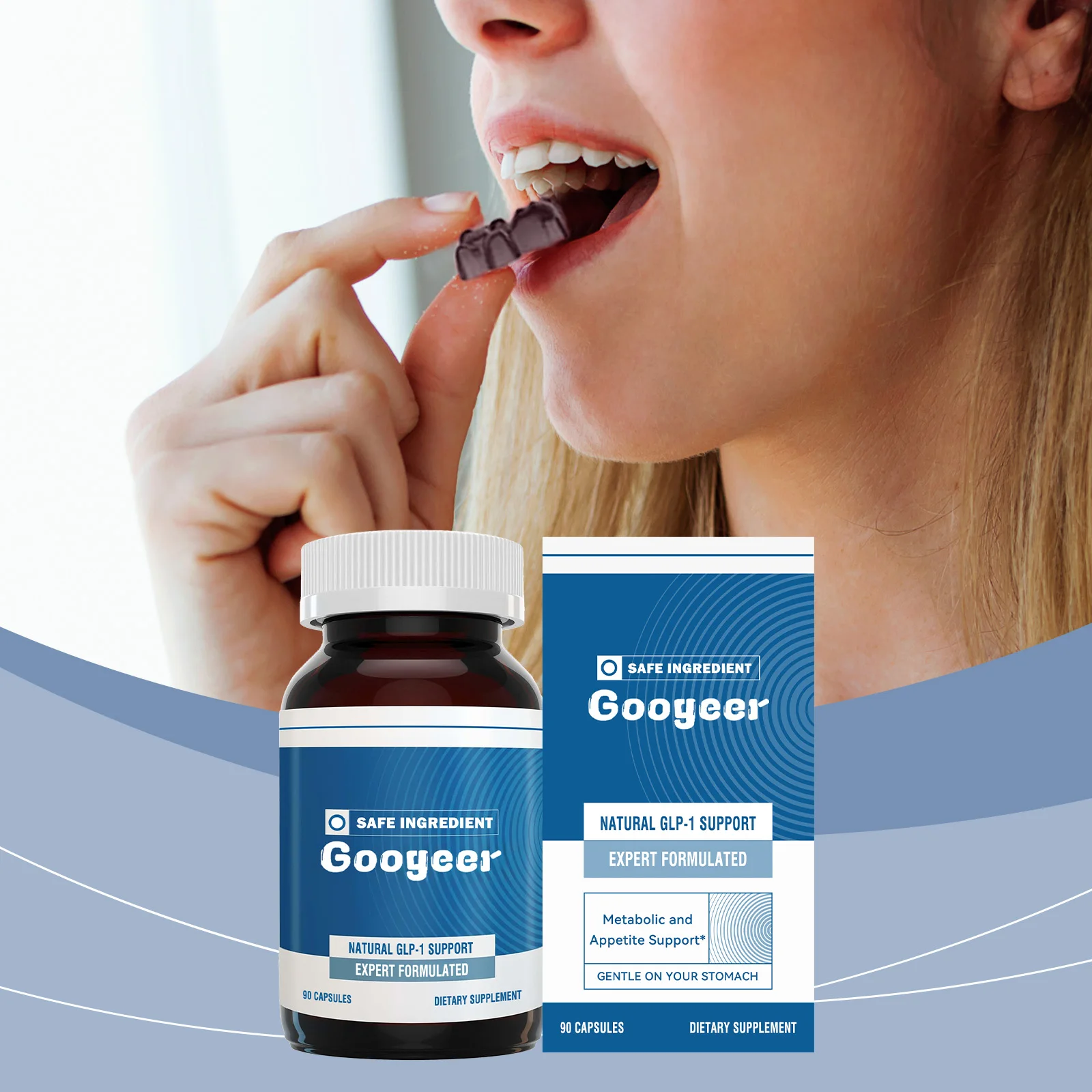 90pcs Googeer Metabolism Capsules Dietary Supplement Metabolic Boost Gut Health Regulation Essential Nutrients Vitality Energy
90pcs Googeer Metabolism Capsules Dietary Supplement Metabolic Boost Gut Health Regulation Essential Nutrients Vitality Energy