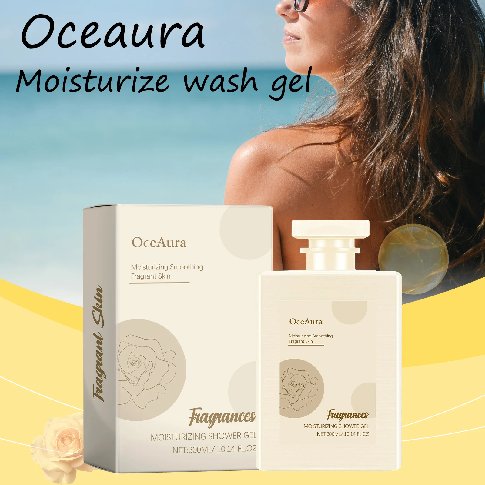 Oceaura Стойкий ароматный гель для душа, нежная очистка пор, грязи, освежающий гель для тела, нелипкий, увлажняющий, смягчающий гель для мытья тела
Oceaura Стойкий ароматный гель для душа, нежная очистка пор, грязи, освежающий гель для тела, нелипкий, увлажняющий, смягчающий гель для мытья тела