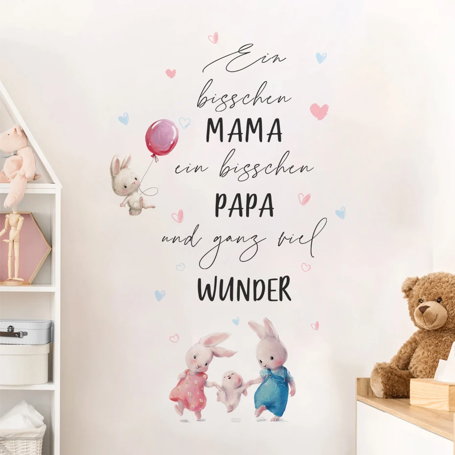 Rabbit Family Warm Quotes Love Watercolor Wall Sticker Vinyl Child Nursery Baby Kindergarten Art Decal Kids Room Home Decor
Rabbit Family Warm Quotes Love Watercolor Wall Sticker Vinyl Child Nursery Baby Kindergarten Art Decal Kids Room Home Decor