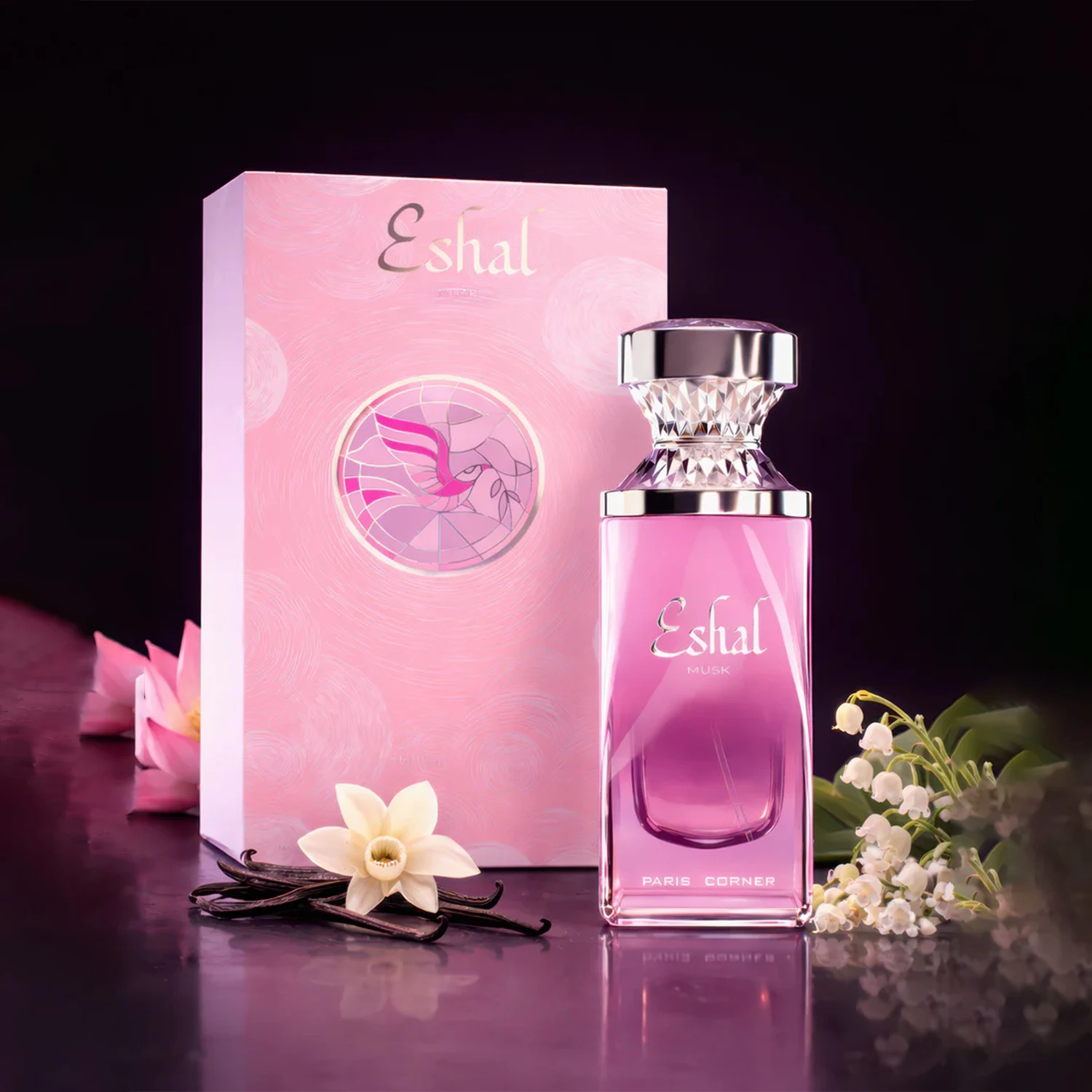 PARIS CORNER Eshal Musk Eau de Parfum Spray for Women – Soft & Powdery Musk Scent, Delicate Floral & Creamy Vanilla Nuances, Long-Lasting Fragrance, Perfect Gift, 3.4 fl oz / 100 ml
PARIS CORNER Eshal Musk Eau de Parfum Spray for Women – Soft & Powdery Musk Scent, Delicate Floral & Creamy Vanilla Nuances, Long-Lasting Fragrance, Perfect Gift, 3.4 fl oz / 100 ml