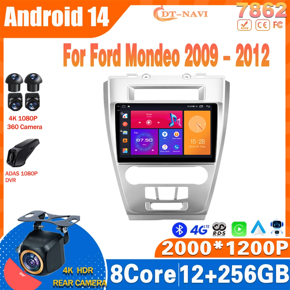 Android 14 Car Radio For Ford Mondeo 2009 - 2012 Multimidia Video Player Navigation GPS Carplay Stereo NO 2Din DVD Head Unit 4G
Android 14 Car Radio For Ford Mondeo 2009 - 2012 Multimidia Video Player Navigation GPS Carplay Stereo NO 2Din DVD Head Unit 4G
