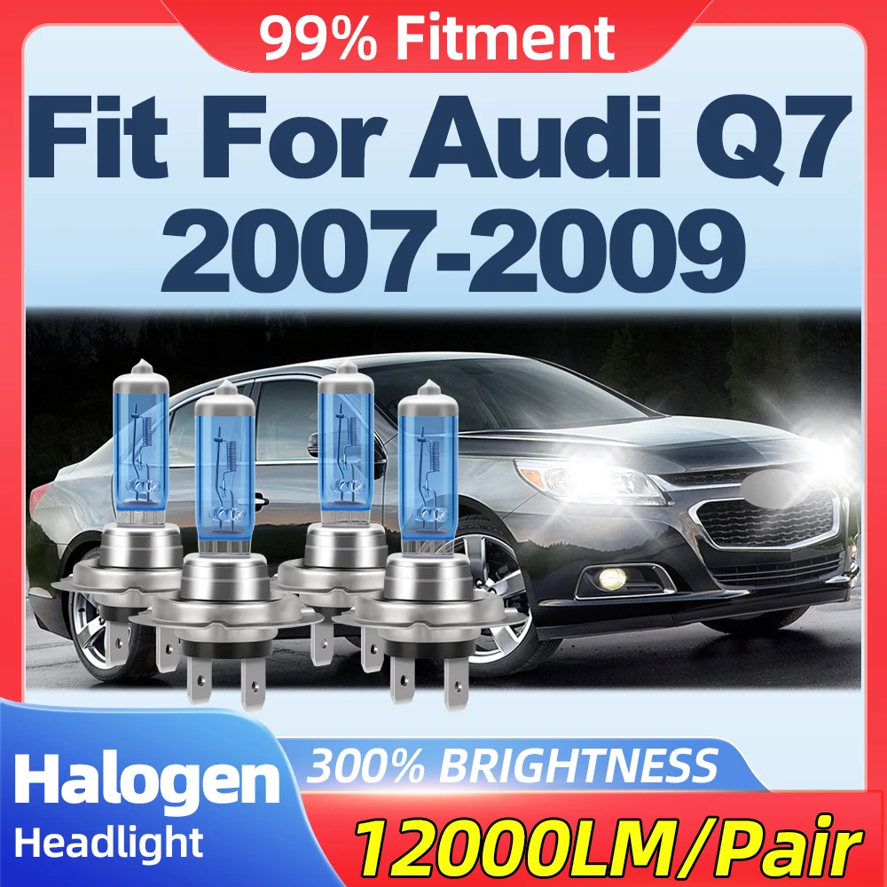 Fit For Audi Q7 2007 2008 2009 200W Super White Halogen Headlights 24000LM Plug And Play Car Lights 12V 6000K Halogen Lamps 
Fit For Audi Q7 2007 2008 2009 200W Super White Halogen Headlights 24000LM Plug And Play Car Lights 12V 6000K Halogen Lamps