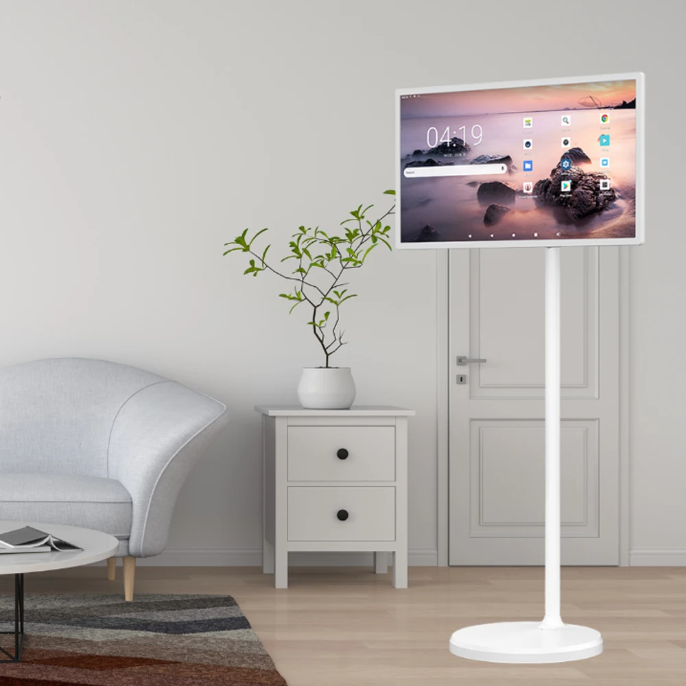 21.5“ FHD Smart Portable TV Android OS and touch screen, Movable Free standing, Full Swivel Rotation, 4K camera, BT remote
21.5“ FHD Smart Portable TV Android OS and touch screen, Movable Free standing, Full Swivel Rotation, 4K camera, BT remote