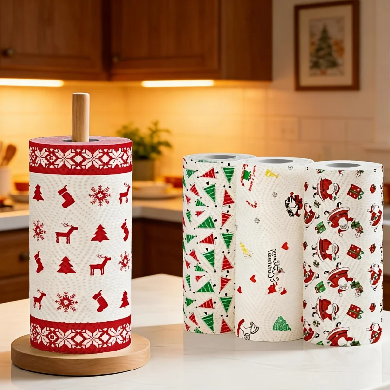 2/4 Rolls of Randomly Colored Christmas Pattern Series Kitchen Paper, Oil-Absorbing and Water-Absorbing Paper, Creative Printed Christmas Kitchen Paper
2/4 Rolls of Randomly Colored Christmas Pattern Series Kitchen Paper, Oil-Absorbing and Water-Absorbing Paper, Creative Printed Christmas Kitchen Paper