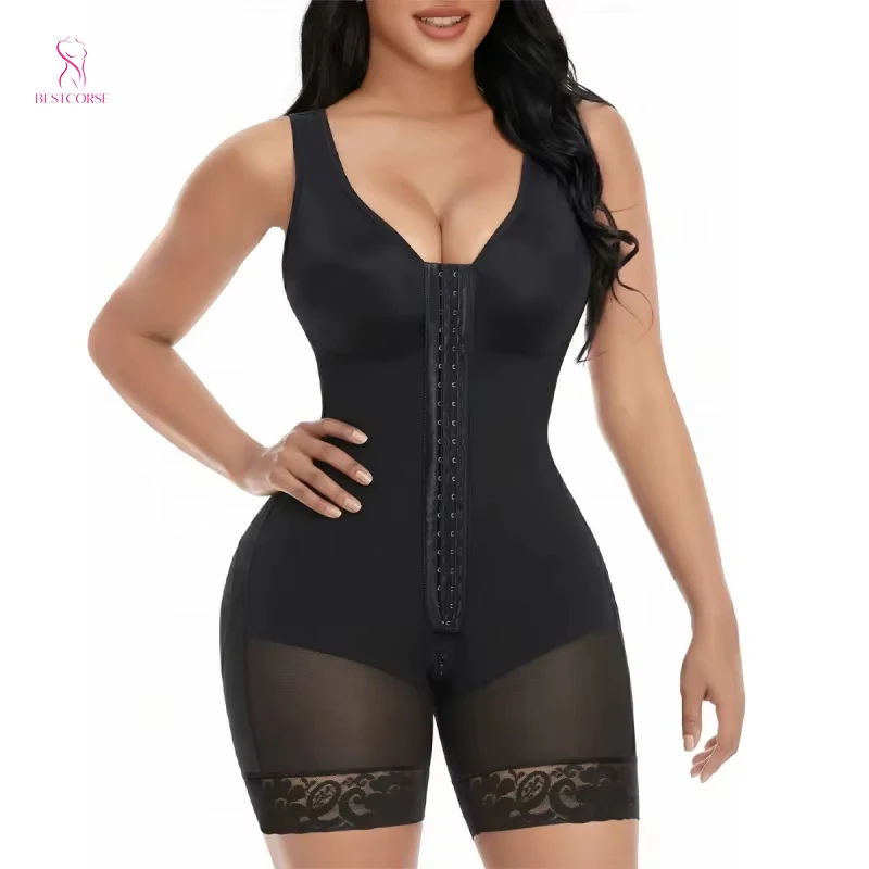 High Compression Fajas Colombianas Women Shapewear Bodysuit Tummy Control Butt Lifter Full Body Shaper With Zipper Crotch Hook
High Compression Fajas Colombianas Women Shapewear Bodysuit Tummy Control Butt Lifter Full Body Shaper With Zipper Crotch Hook