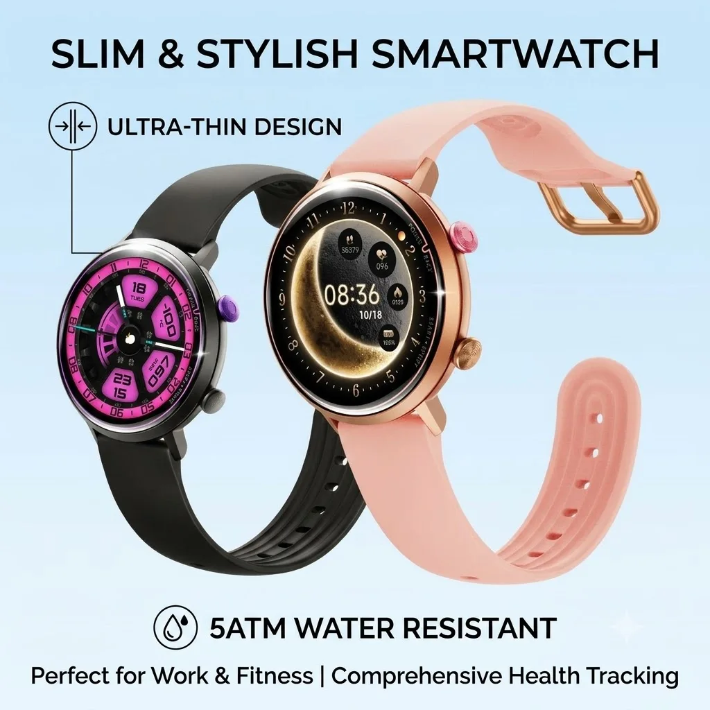 Big Price! Women's Smartwatch 50M Waterproof for Swimming Blood Pressure Sleep Heart Monitoring Diverse Sports Tracking
Big Price! Women's Smartwatch 50M Waterproof for Swimming Blood Pressure Sleep Heart Monitoring Diverse Sports Tracking