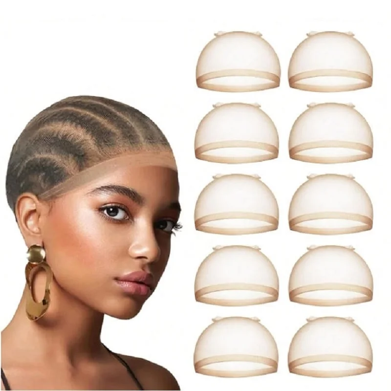 2 pieces of women's HD wig caps, suitable for lace front wigs, elastic medium nylon long tube caps, light brown wig caps
2 pieces of women's HD wig caps, suitable for lace front wigs, elastic medium nylon long tube caps, light brown wig caps