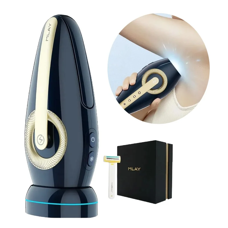 Лазерный эпилятор Mlay T17 для домашнего использования, IPL-аппарат для удаления волос с функцией охлаждения, профессиональное безболезненное устройство для эпиляции
Лазерный эпилятор Mlay T17 для домашнего использования, IPL-аппарат для удаления волос с функцией охлаждения, профессиональное безболезненное устройство для эпиляции