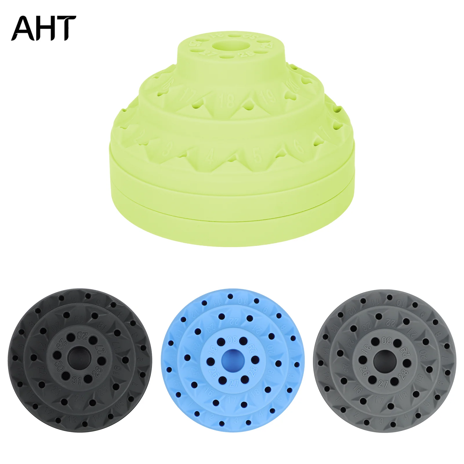 AHT 31-Hole Rotating Rotary Tool Bit Holder Organizer Stand Dremel Accessories Grinding Polishing Bits Jewelry Making DIY Craft
AHT 31-Hole Rotating Rotary Tool Bit Holder Organizer Stand Dremel Accessories Grinding Polishing Bits Jewelry Making DIY Craft