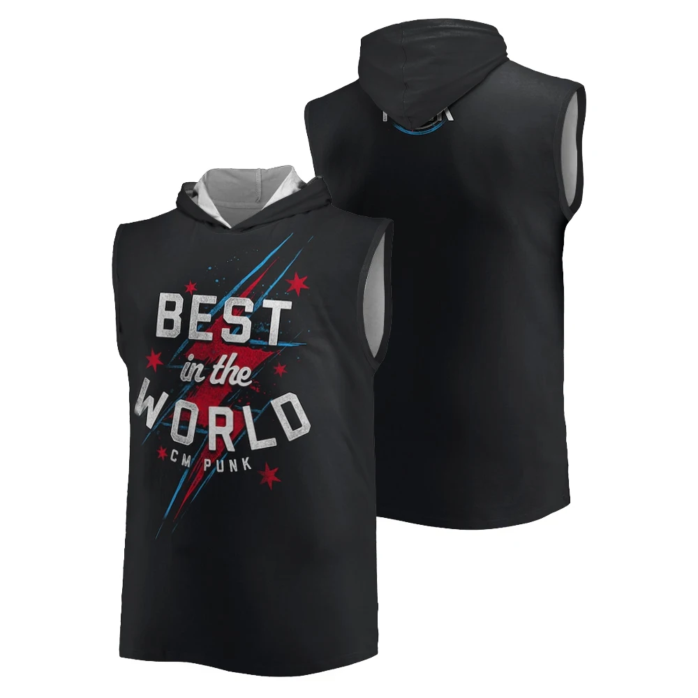 Men's Black CM Punk Best In The World Lightning Hooded Vest 2025 Summer Trend Quick Dry Breathable Sports Leisure Men's Tank Top
Men's Black CM Punk Best In The World Lightning Hooded Vest 2025 Summer Trend Quick Dry Breathable Sports Leisure Men's Tank Top
