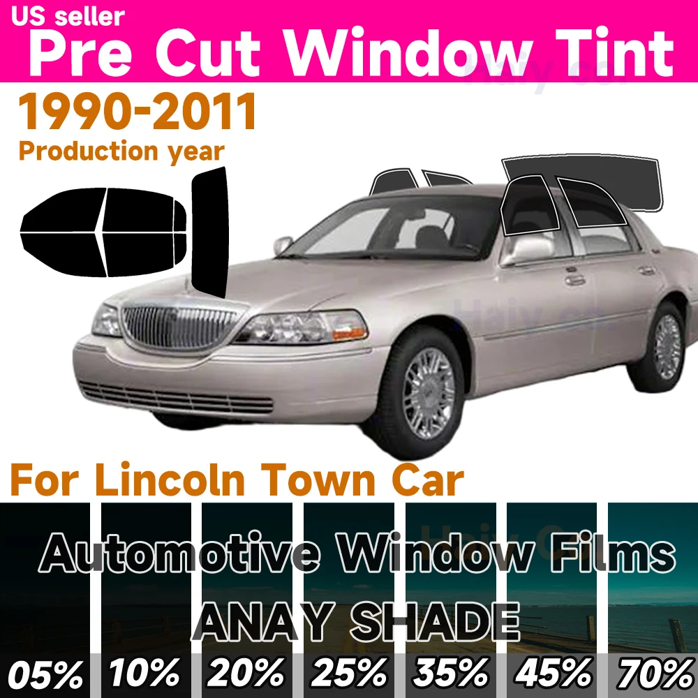 Precut Window Tint Car for Lincoln Town Car 1990-2011 Sun Uv-Ir Blocking Heat & Glare 2Ply Window Protector Privacy Films Shade
Precut Window Tint Car for Lincoln Town Car 1990-2011 Sun Uv-Ir Blocking Heat & Glare 2Ply Window Protector Privacy Films Shade