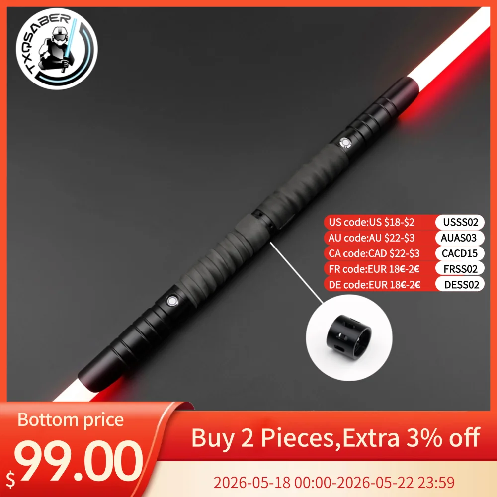 TXQSABER Double E01 Heavy Dueling Lightsaber Smooth Swing Laser Blaster Metal Hilt 12Colors effectsToys Juguetes Cosplay Saber
TXQSABER Double E01 Heavy Dueling Lightsaber Smooth Swing Laser Blaster Metal Hilt 12Colors effectsToys Juguetes Cosplay Saber