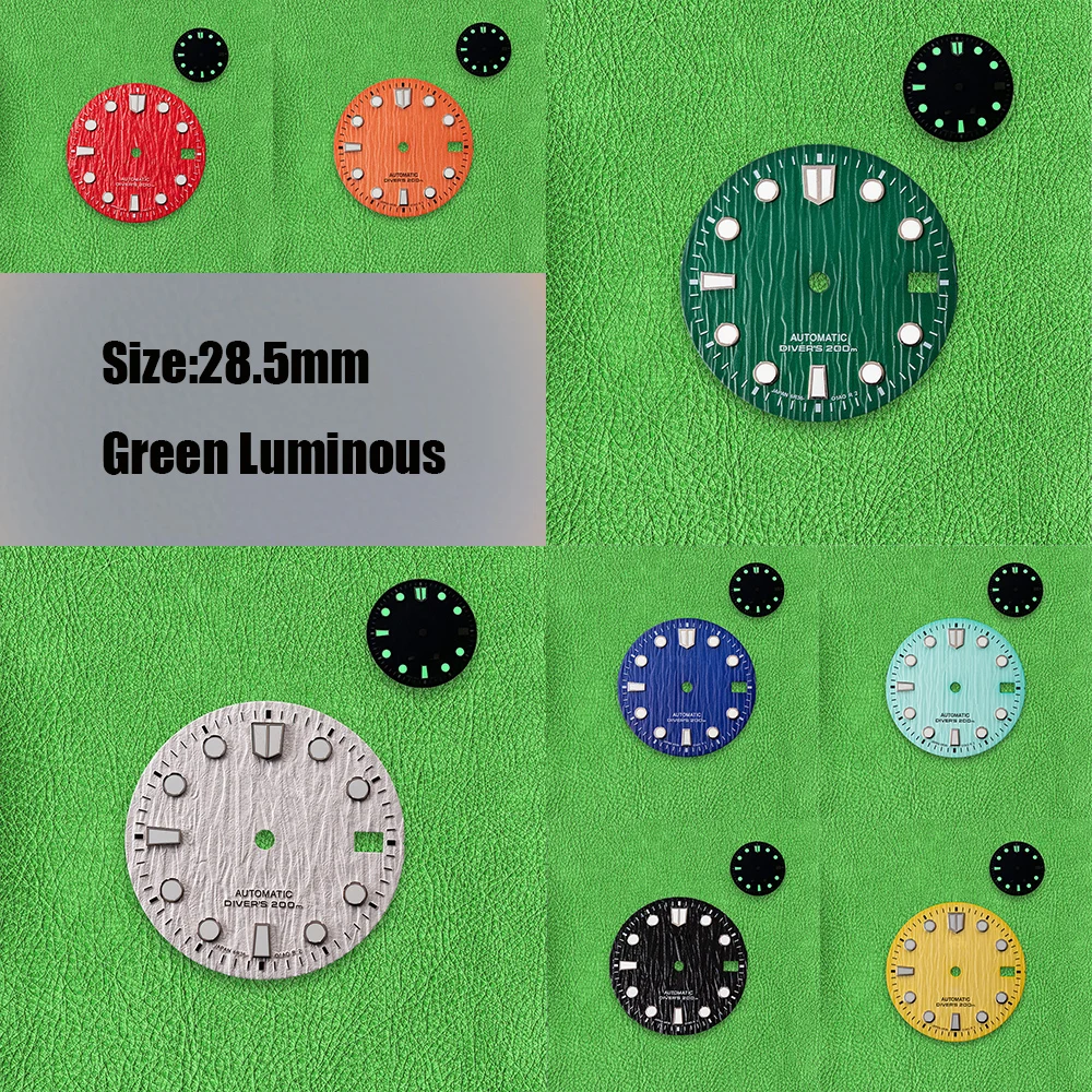 28.5mm S Ocean Glaciers Dial Suitable for NH35 NH36 4R 7S Movement Green Luminous Premium Watch Modification Accessories
28.5mm S Ocean Glaciers Dial Suitable for NH35 NH36 4R 7S Movement Green Luminous Premium Watch Modification Accessories