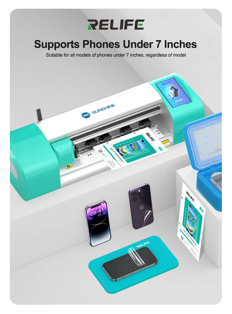 RFLIFE GF-9 HD TPU Hydrogel Film for Below 7 inches Curved Surfaces Cutting Full-screen Coverage Hydrophobic and Oil-proof
RFLIFE GF-9 HD TPU Hydrogel Film for Below 7 inches Curved Surfaces Cutting Full-screen Coverage Hydrophobic and Oil-proof