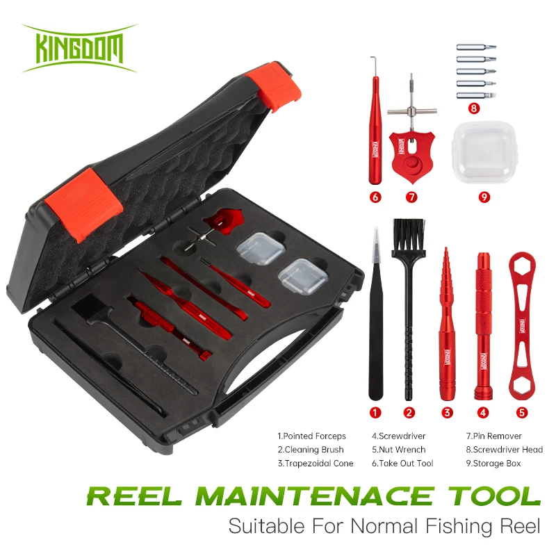 Kingdom Fishing Tool DIY Baitcasting Fishing Reel Material Repair Kits Combo Lightweight Maintenance Device Pin Bearing Tool
Kingdom Fishing Tool DIY Baitcasting Fishing Reel Material Repair Kits Combo Lightweight Maintenance Device Pin Bearing Tool