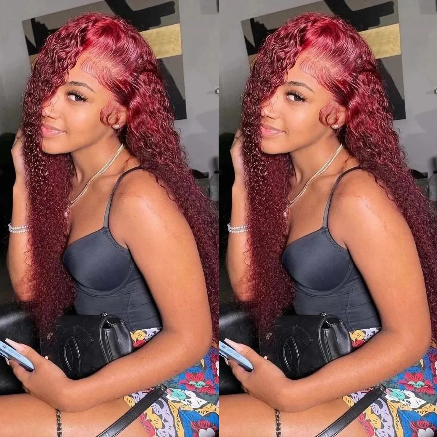 99J Deep Wave 7x5 Glueless Wigs Human Hair Burgundy Hd Lace Wig 13x6 Human Hair HD Transparent Curly Brazilian Wigs for women
99J Deep Wave 7x5 Glueless Wigs Human Hair Burgundy Hd Lace Wig 13x6 Human Hair HD Transparent Curly Brazilian Wigs for women