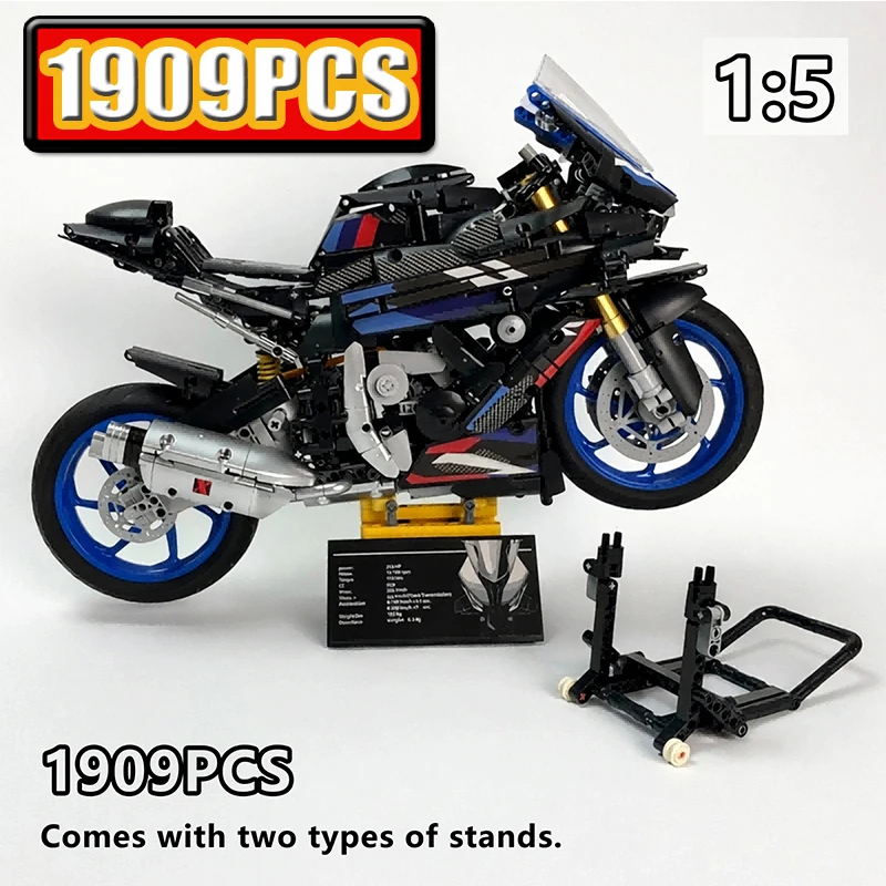 MOC cool Superbike Model Kit 1909PCS Black Red Blue Edition 5 Scale Racing Motorcycle Building Blocks for Adults Holiday Gifts
MOC cool Superbike Model Kit 1909PCS Black Red Blue Edition 5 Scale Racing Motorcycle Building Blocks for Adults Holiday Gifts