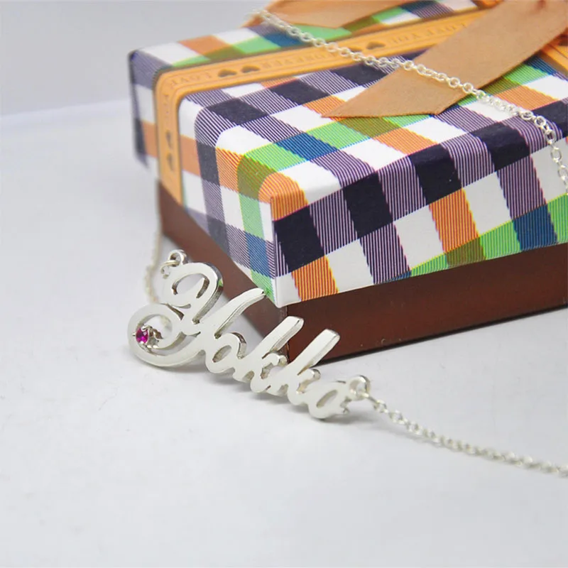 Custom Name Necklace Personalized 925 Solid Silver Birthstone Nameplate Pendent Fashion Women Kid Jewelry Collar
Custom Name Necklace Personalized 925 Solid Silver Birthstone Nameplate Pendent Fashion Women Kid Jewelry Collar