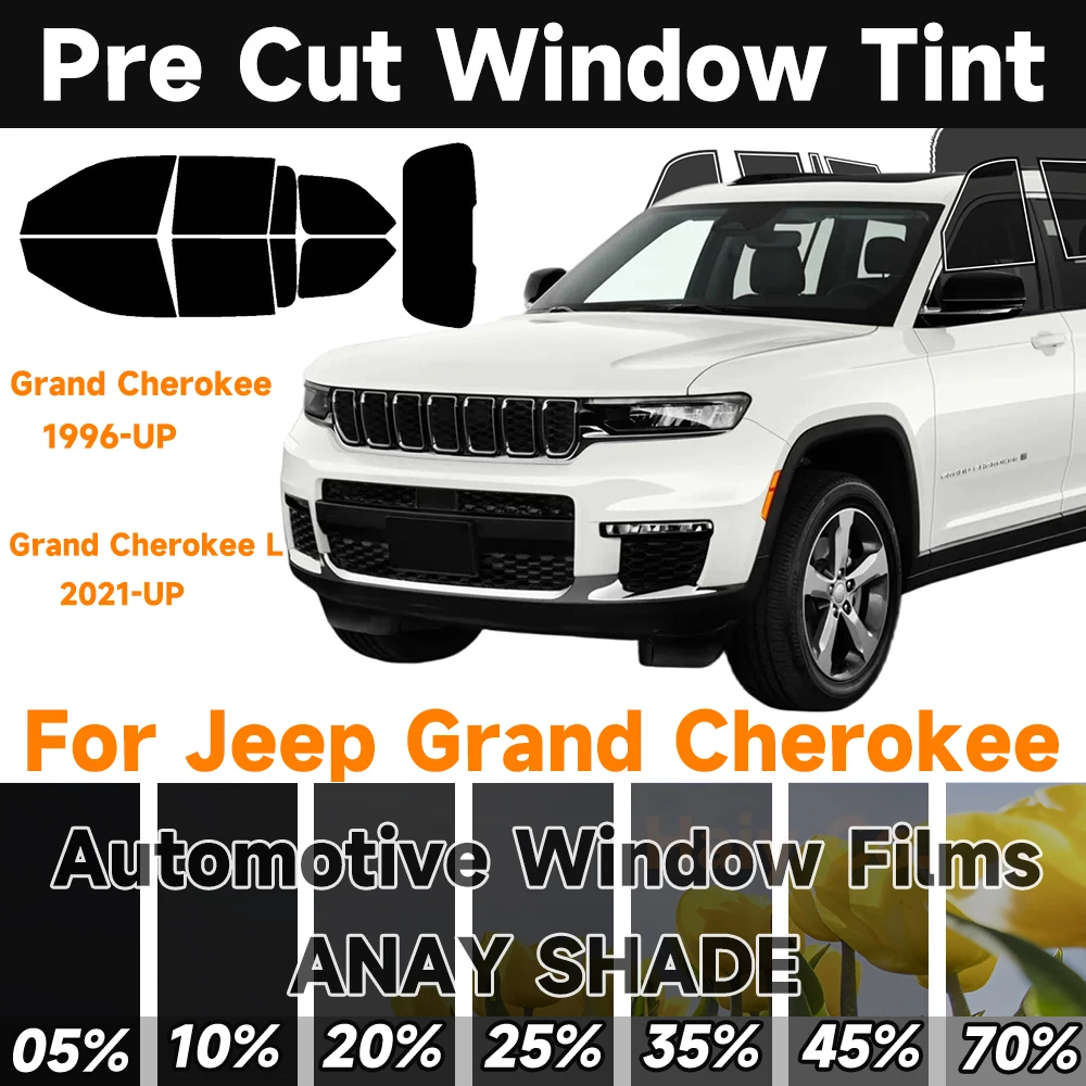 Предварительно вырезанная тонировка окон автомобиля для Jeep Grand Cherokee 4Door/L любого года, автоматическая защита от солнца и ультрафиолета, 2-слойная защитная пленка для окон, конфиденциальности
Предварительно вырезанная тонировка окон автомобиля для Jeep Grand Cherokee 4Door/L любого года, автоматическая защита от солнца и ультрафиолета, 2-слойная защитная пленка для окон, конфиденциальности