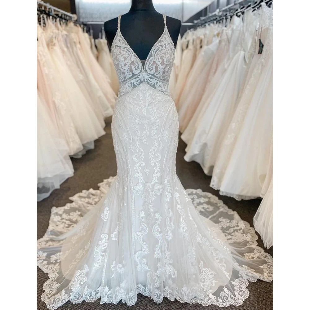 Lakshmigown Straps Mermaid Lace Floor Length Civil Wedding DressTulle Bridal Gown Long Wedding Dress Bridal Dress vestido longo
Lakshmigown Straps Mermaid Lace Floor Length Civil Wedding DressTulle Bridal Gown Long Wedding Dress Bridal Dress vestido longo