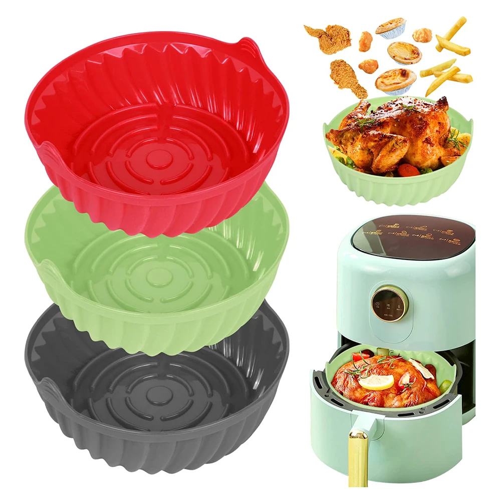 Air Fryer Silicone Basket Tray For Airfryer Form Baking Ninja Grill Accessories Kitchen Gadgets Shape Pot Fried Chicken Liner
Air Fryer Silicone Basket Tray For Airfryer Form Baking Ninja Grill Accessories Kitchen Gadgets Shape Pot Fried Chicken Liner