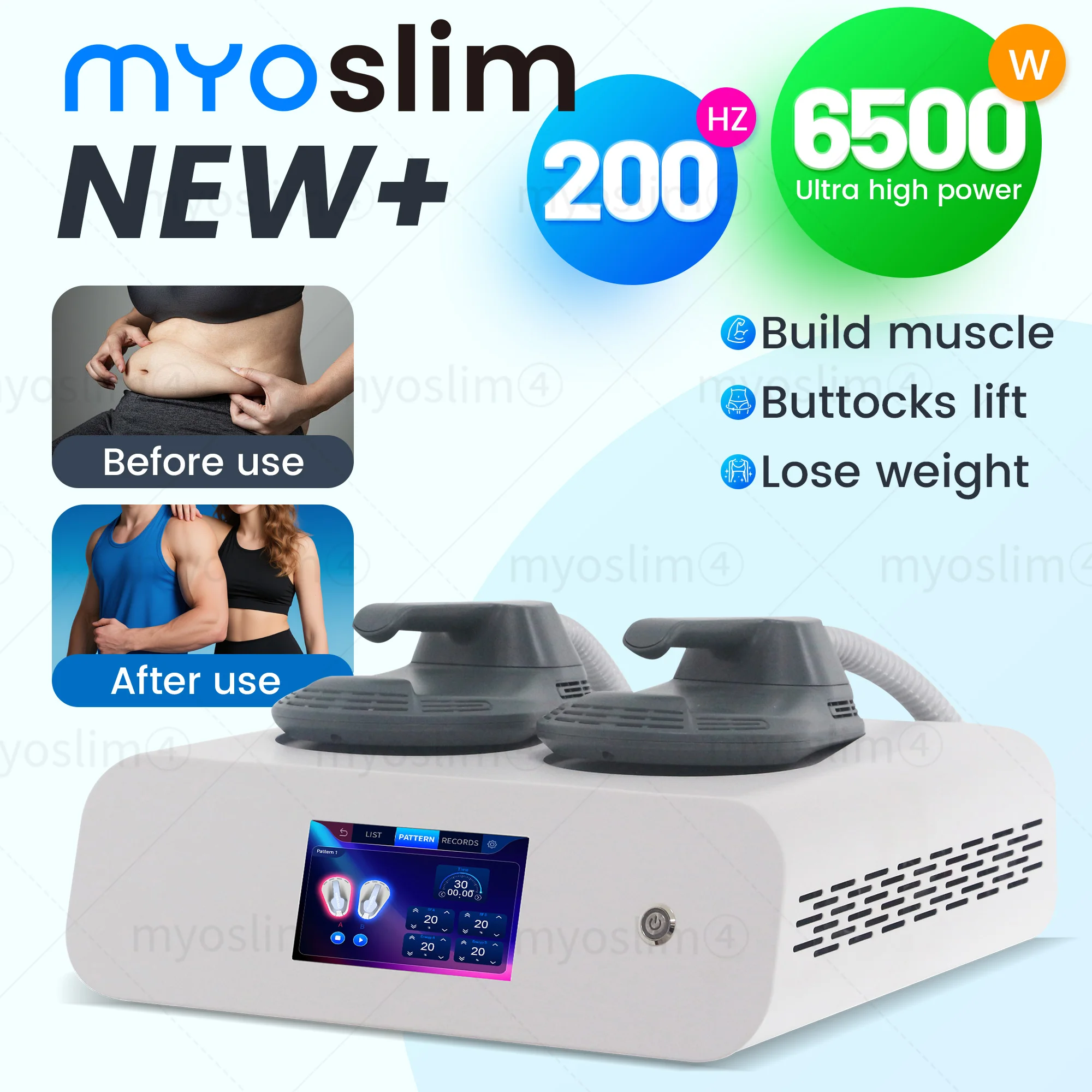 Машина для скульптуры MYoslim 6500 Вт EMS 15Tesla RF для похудения сжигания жира, стимуляция мышц, скульптура тела 15 электромагнитная терапия
Машина для скульптуры MYoslim 6500 Вт EMS 15Tesla RF для похудения сжигания жира, стимуляция мышц, скульптура тела 15 электромагнитная терапия
