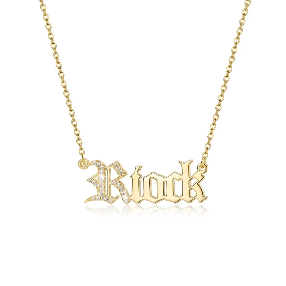 Personalized Vintage Name Necklace Customized Initial Zircon Pendant 18k Gold Plated Adjustable Chain Christmas Anniversary
Personalized Vintage Name Necklace Customized Initial Zircon Pendant 18k Gold Plated Adjustable Chain Christmas Anniversary