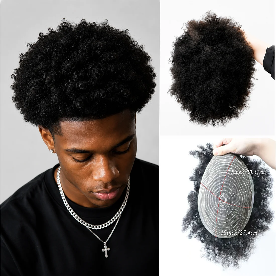 Men's African Curly Human Hair Wig Full Coverage Breathable Lace Frontal Wig Soft Natural Curls Comfortable And Secure Fit
Men's African Curly Human Hair Wig Full Coverage Breathable Lace Frontal Wig Soft Natural Curls Comfortable And Secure Fit