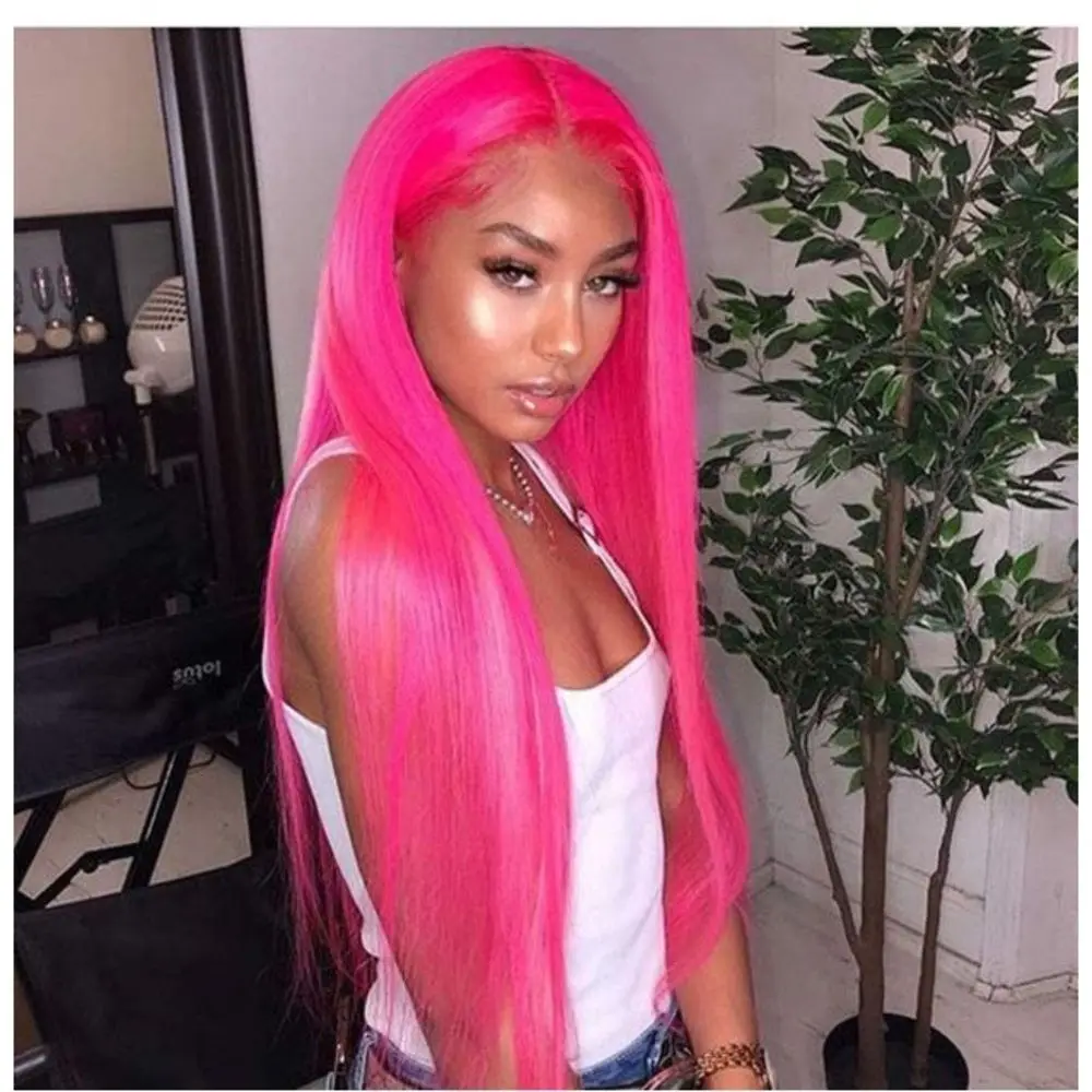 30 36 Inch Bone Straight Pink Lace Front wig Human Hair Wig 13x6 HD Lace Frontal Wigs For Women Blonde 613 Colored Wig Brazilian
30 36 Inch Bone Straight Pink Lace Front wig Human Hair Wig 13x6 HD Lace Frontal Wigs For Women Blonde 613 Colored Wig Brazilian