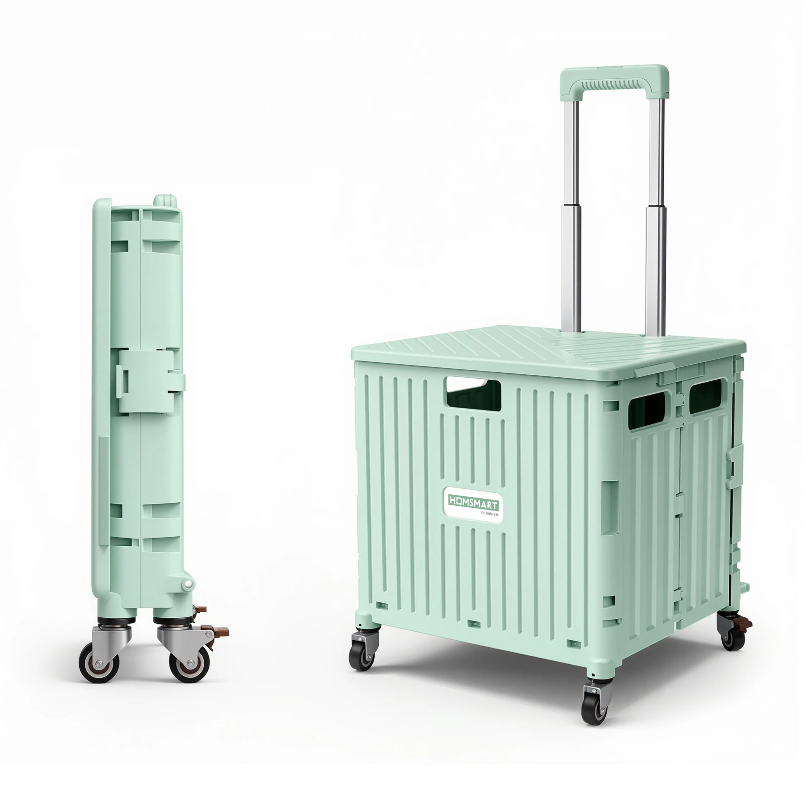 Viviendo Foldable 65L Rolling Shopping Cart, Green
Viviendo Foldable 65L Rolling Shopping Cart, Green