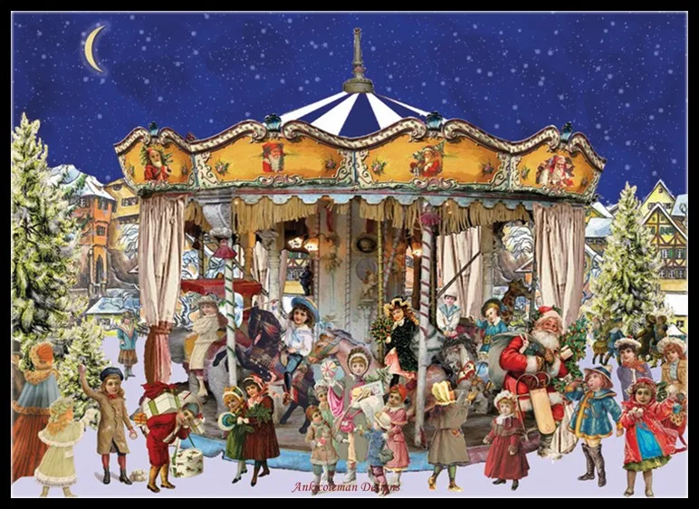 The Christmas Carousel 2 - Counted Cross Stitch Kits - DIY Handmade Needlework Embroidery 14 CT Aida Sets DMC Color
The Christmas Carousel 2 - Counted Cross Stitch Kits - DIY Handmade Needlework Embroidery 14 CT Aida Sets DMC Color