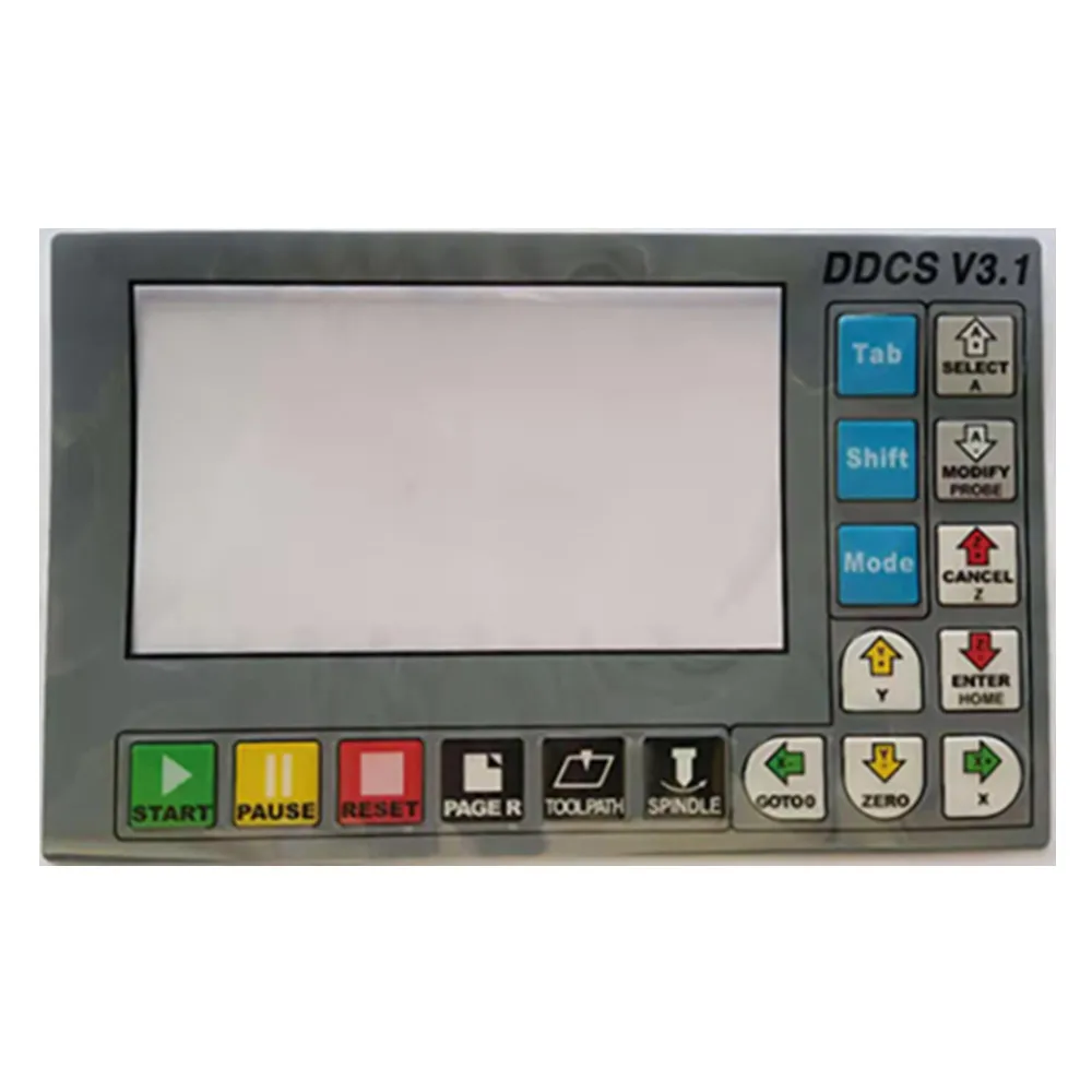 Пленка для клавиатуры с переключателем для DDCS V3.1 CNC, панель управления контроллером движения, ярлык
Пленка для клавиатуры с переключателем для DDCS V3.1 CNC, панель управления контроллером движения, ярлык