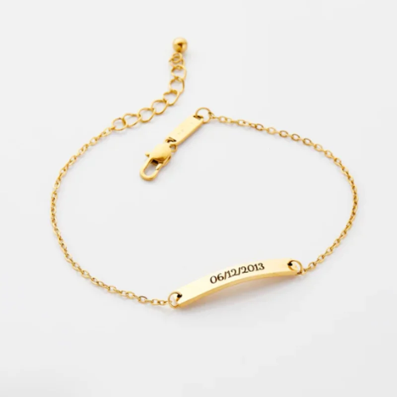 Custom Plate Bracelet | Girls Personalized Arabic Name Bracelet Gold Plated Stainless Steel Strip Jewelry Gift For Women
Custom Plate Bracelet | Girls Personalized Arabic Name Bracelet Gold Plated Stainless Steel Strip Jewelry Gift For Women