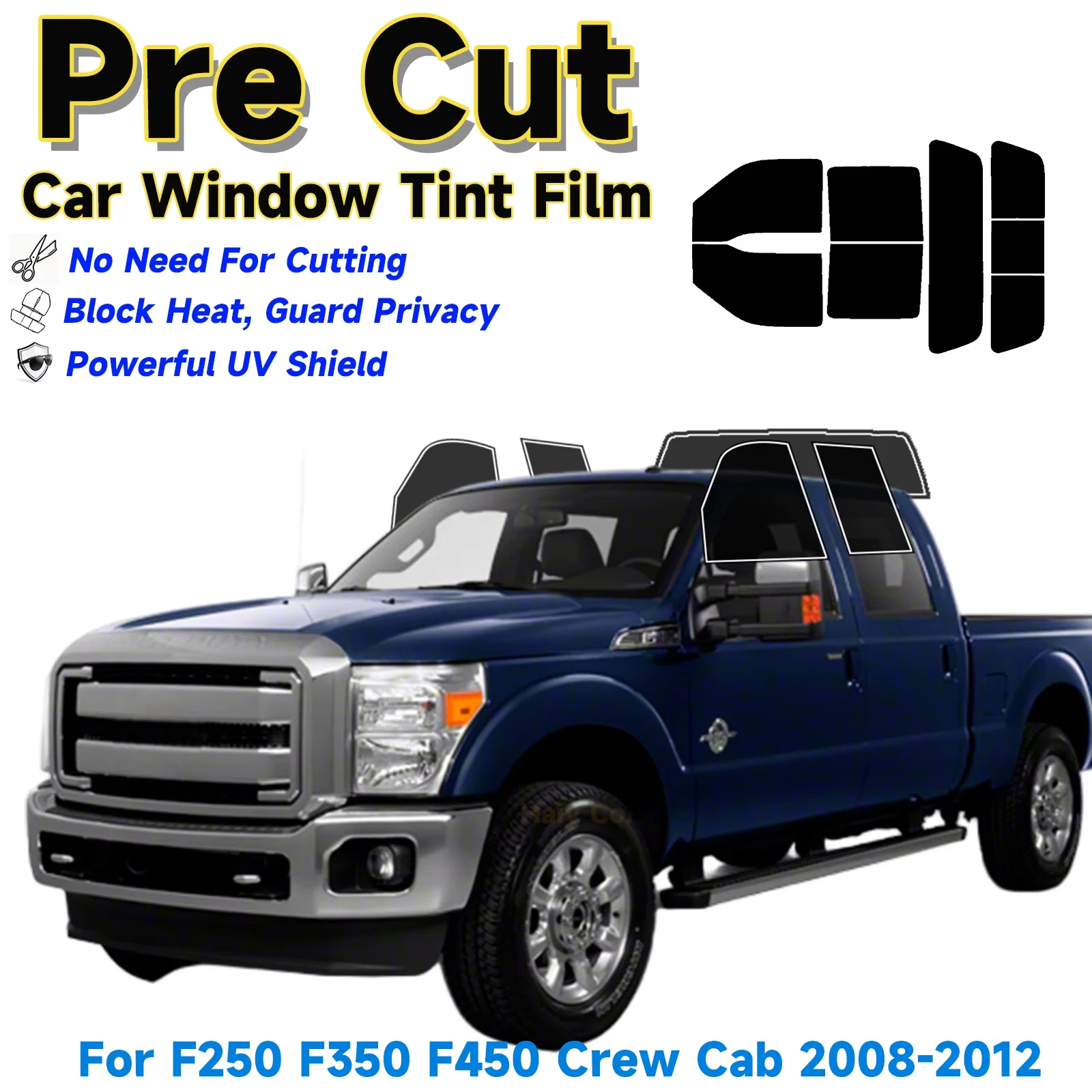 Тонировочная пленка для окон Ford F250 F350 Crew Cab 2008-2012: защита от солнца, УФ-лучей и перегрева, пленка для автомобильных стекол, солнцезащитный козырек на лобовое стекло
Тонировочная пленка для окон Ford F250 F350 Crew Cab 2008-2012: защита от солнца, УФ-лучей и перегрева, пленка для автомобильных стекол, солнцезащитный козырек на лобовое стекло