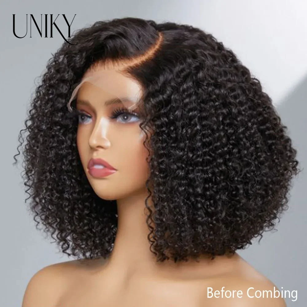 Kinky Curly Bob Wig 13X4 Lace Frontal Short Curly Bob Wigs 100% Human Hair Wigs For Women Ready To Wear Glueless bob Wig Uniky
Kinky Curly Bob Wig 13X4 Lace Frontal Short Curly Bob Wigs 100% Human Hair Wigs For Women Ready To Wear Glueless bob Wig Uniky
