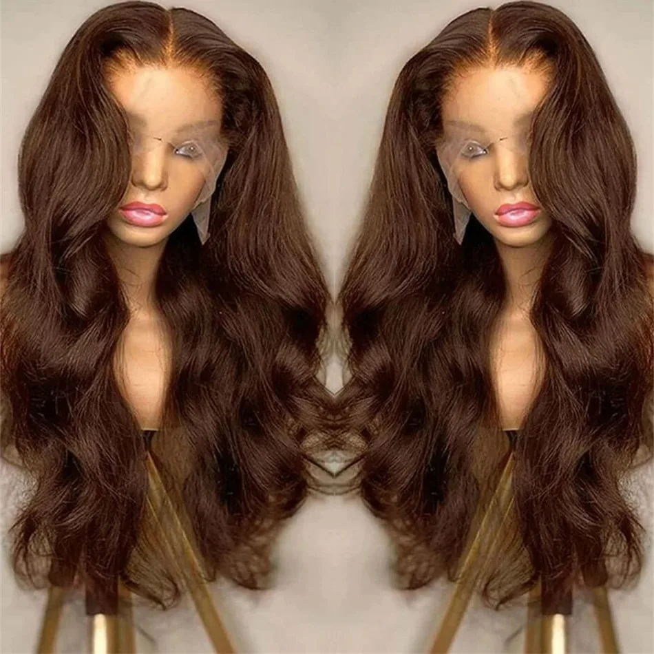 13x6 Chocolate Brown Body Wave Lace Front Wig Preplucked 200 Density 13x4 Hd Transparent Lace Frontal Wigs Human Hair For Women
13x6 Chocolate Brown Body Wave Lace Front Wig Preplucked 200 Density 13x4 Hd Transparent Lace Frontal Wigs Human Hair For Women