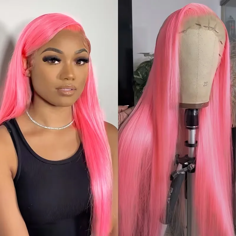 26" Long Pink Wig , Silky Straight Heat-Resistant Synthetic Hair, Glueless Design for Women & Girls, Perfect for Daily Wear, Parties, Weddings & Special Occasions
26" Long Pink Wig , Silky Straight Heat-Resistant Synthetic Hair, Glueless Design for Women & Girls, Perfect for Daily Wear, Parties, Weddings & Special Occasions