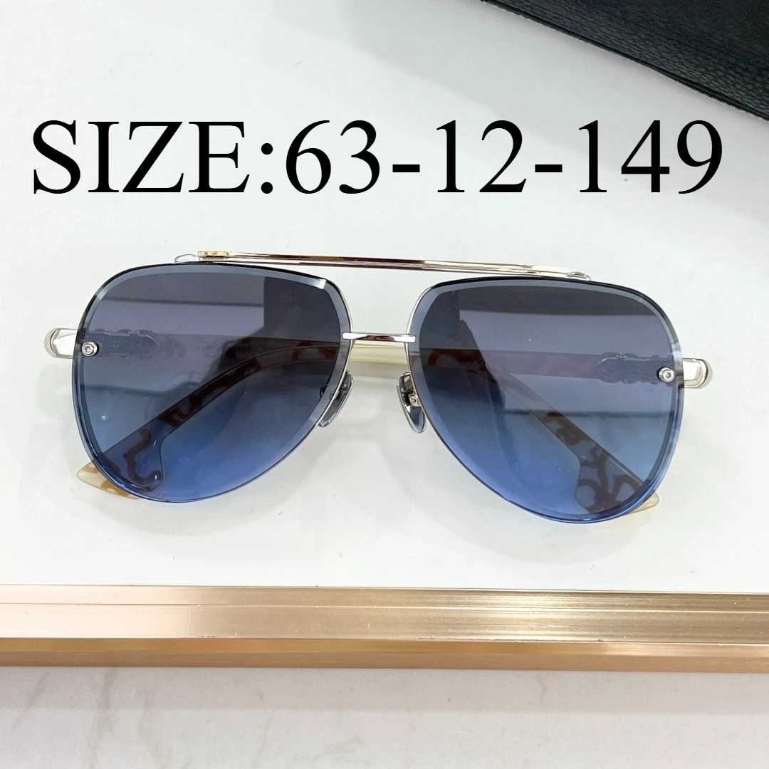 Handmade Double Bridge Pilot Sunglasses 63mm Oval Lens UV400 Classic Fashion Outdoor Men Eyeglasses With Box CH8238
Handmade Double Bridge Pilot Sunglasses 63mm Oval Lens UV400 Classic Fashion Outdoor Men Eyeglasses With Box CH8238