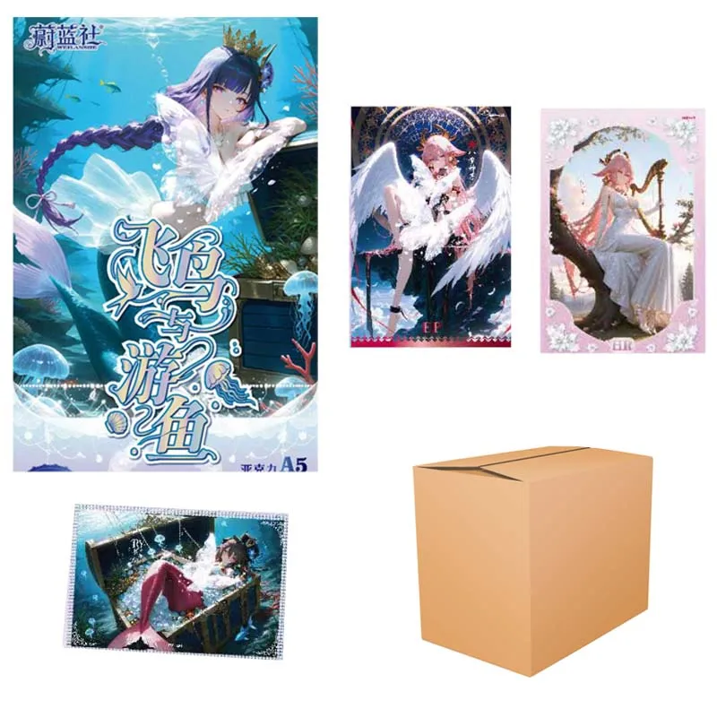 Blue Club Wholesales Goddess Story Collection A5 Card Booster Box Wave1 Birds And Swimming Fish Kids Toys Playing Cards Games
Blue Club Wholesales Goddess Story Collection A5 Card Booster Box Wave1 Birds And Swimming Fish Kids Toys Playing Cards Games