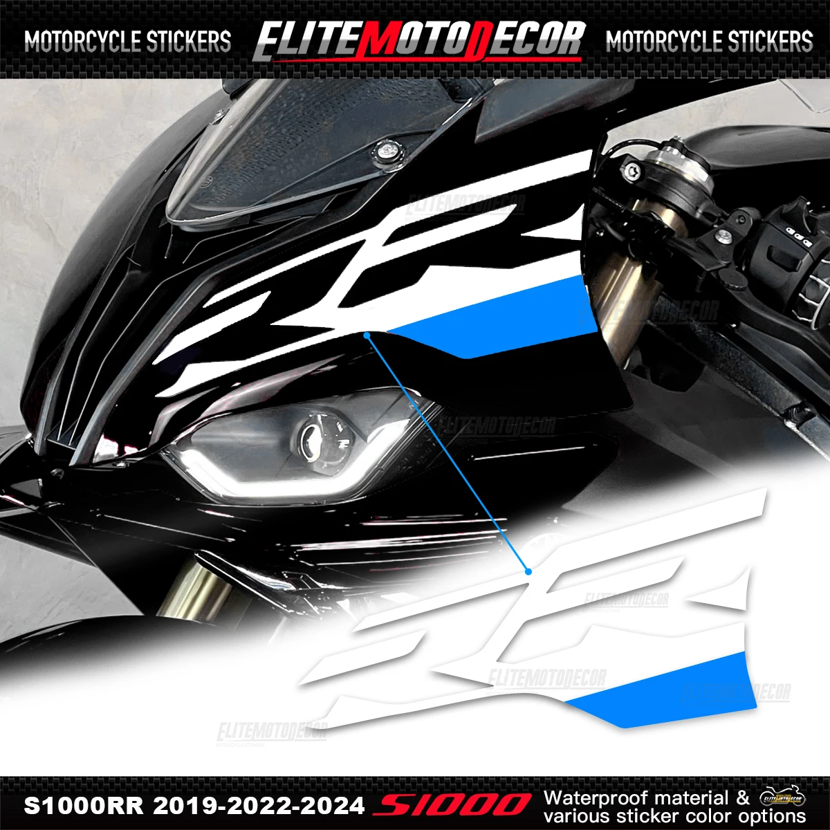 For BMW S1000RR 2024 Hollow LOGO RR New Sticker Decal 2019-2020-2021-2022-2024 Motorcycle Front Fairing Shell Line Sticker Decal
For BMW S1000RR 2024 Hollow LOGO RR New Sticker Decal 2019-2020-2021-2022-2024 Motorcycle Front Fairing Shell Line Sticker Decal